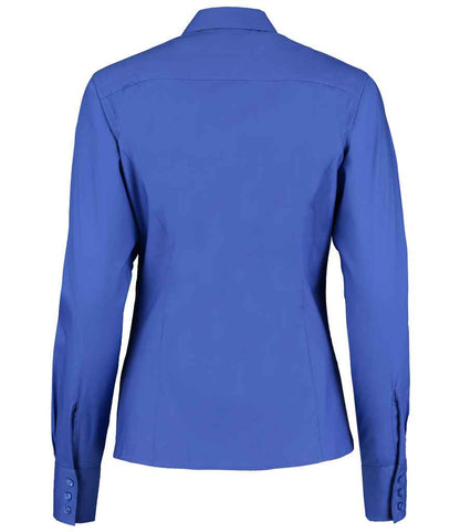 Kustom Kit Ladies Premium Long Sleeve Tailored Oxford Shirt