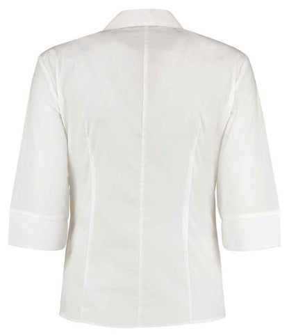 Kustom Kit Ladies 3/4 Sleeve Tailored Continental Shirt