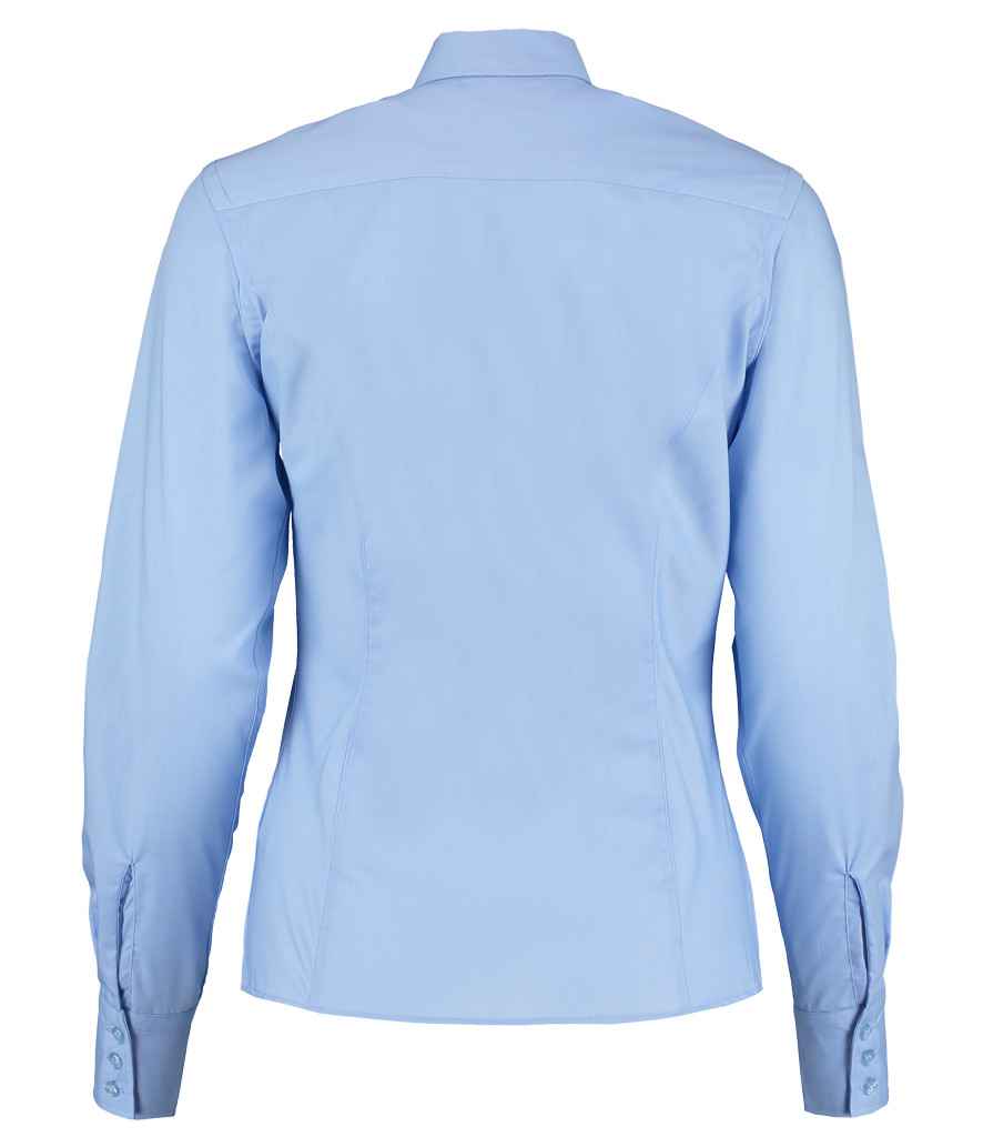 Kustom Kit Ladies Long Sleeve Tailored Business Shirt