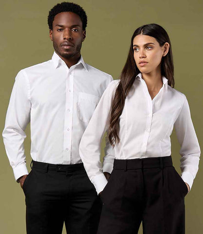 Kustom Kit Ladies Long Sleeve Tailored Business Shirt