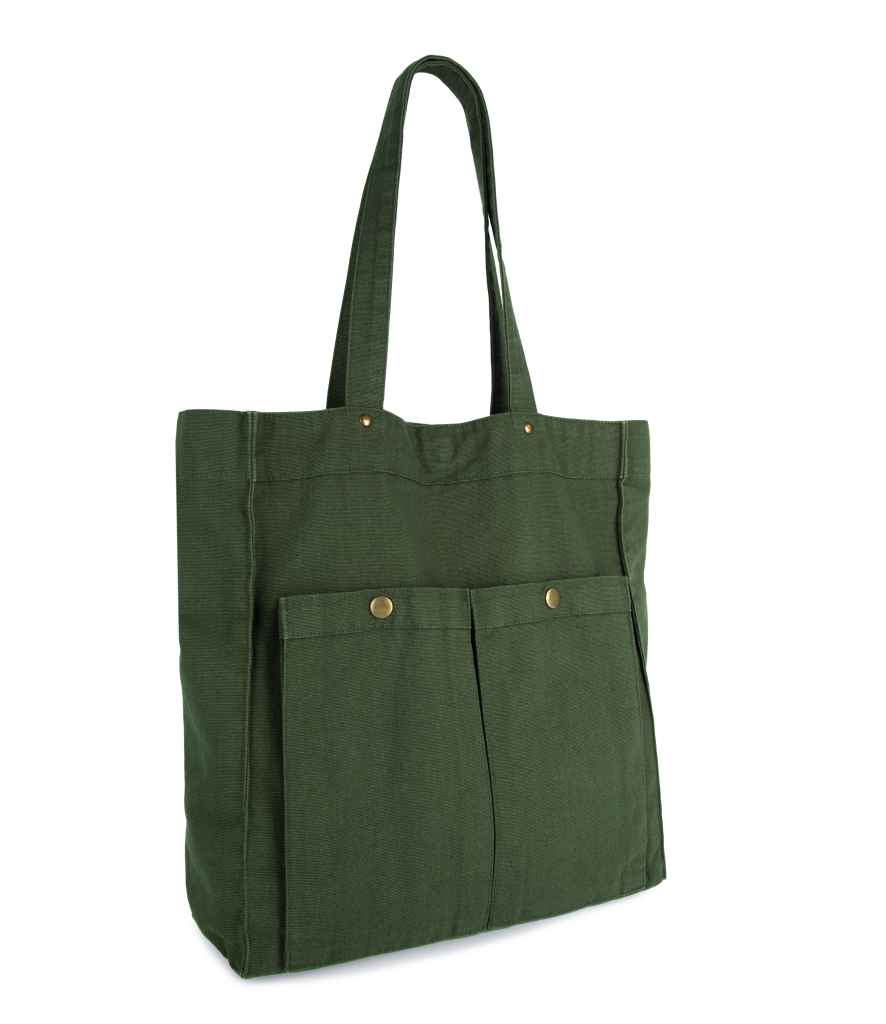 Kimood Washed Cotton Bag with Pockets