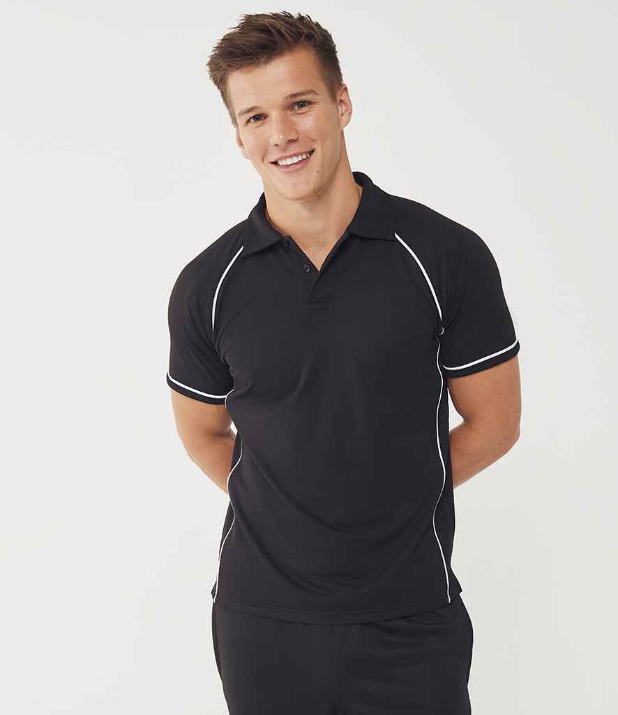 Finden + Hales Performance Piped Polo Shirt (1/2)