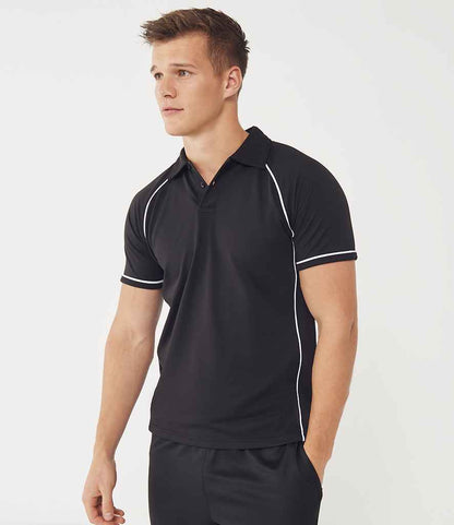 Finden + Hales Performance Piped Polo Shirt (1/2)