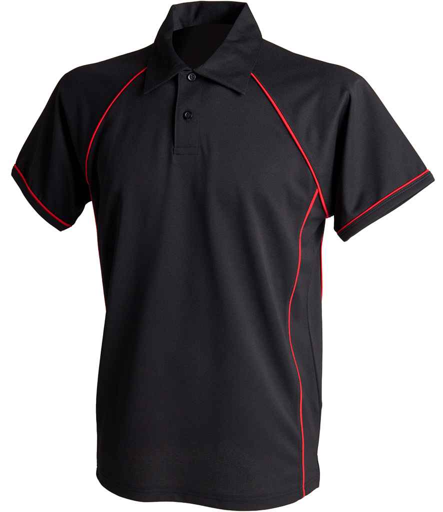 Finden + Hales Kids Performance Piped Polo Shirt (1/2)