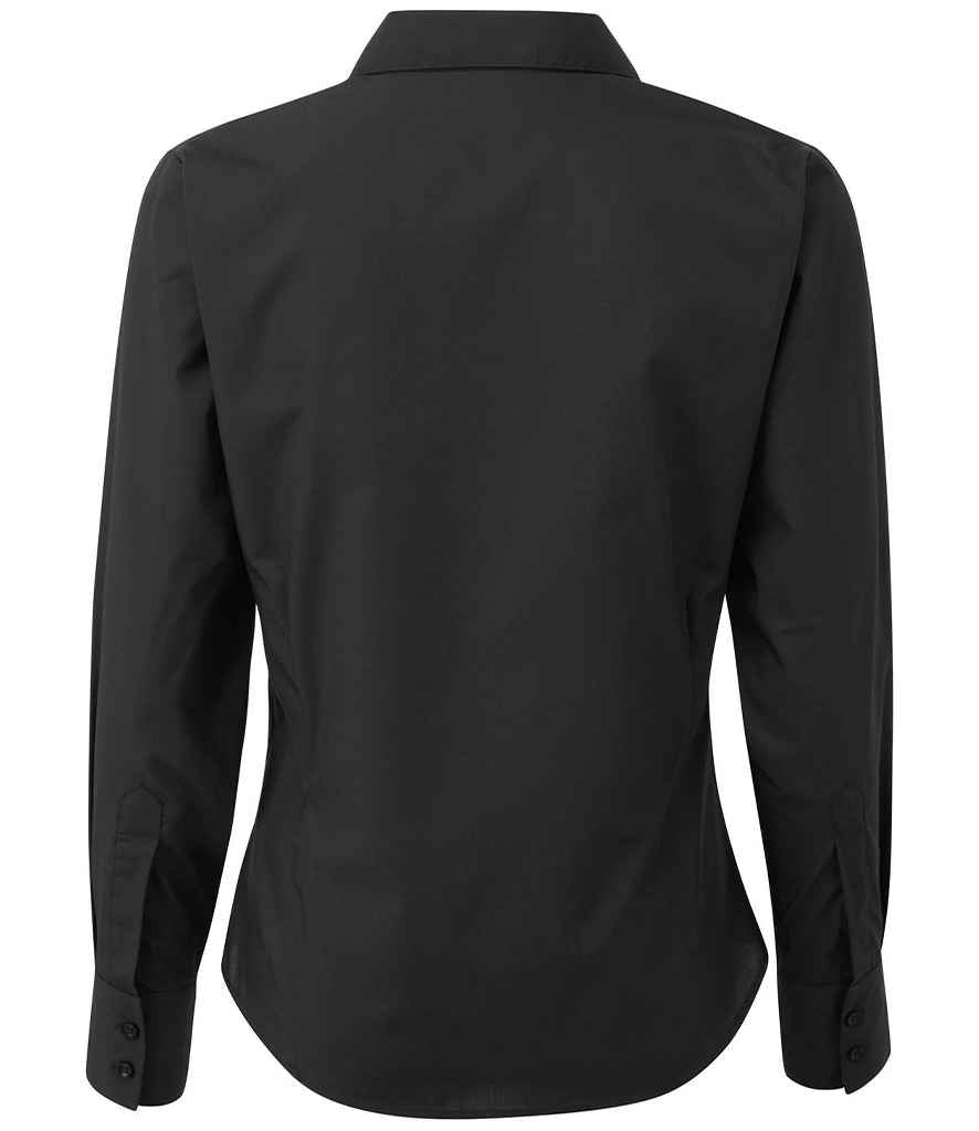 Premier Ladies Long Sleeve Poplin Blouse (1/3)