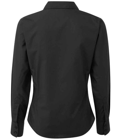 Premier Ladies Long Sleeve Poplin Blouse (1/3)