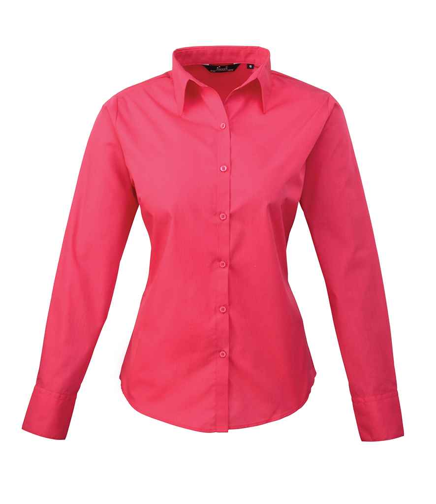 Premier Ladies Long Sleeve Poplin Blouse (1/3)