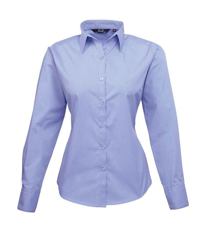 Premier Ladies Long Sleeve Poplin Blouse (2/3)