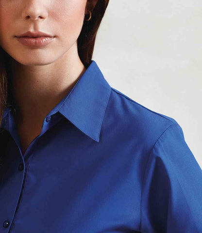 Premier Ladies Long Sleeve Poplin Blouse (2/3)