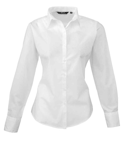 Premier Ladies Long Sleeve Poplin Blouse (3/3)