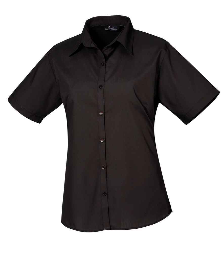 Premier Ladies Short Sleeve Poplin Blouse (1/3)