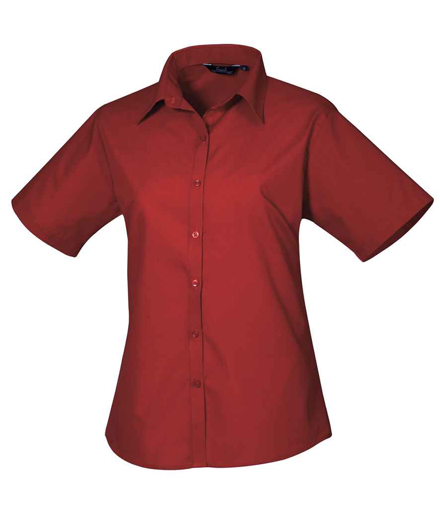 Premier Ladies Short Sleeve Poplin Blouse (1/3)