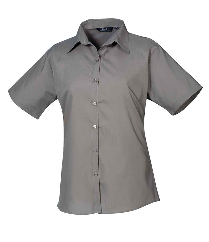 Premier Ladies Short Sleeve Poplin Blouse (1/3)