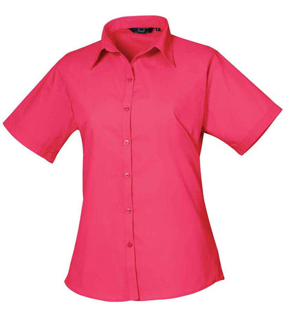 Premier Ladies Short Sleeve Poplin Blouse (1/3)