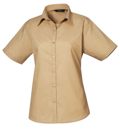 Premier Ladies Short Sleeve Poplin Blouse (1/3)