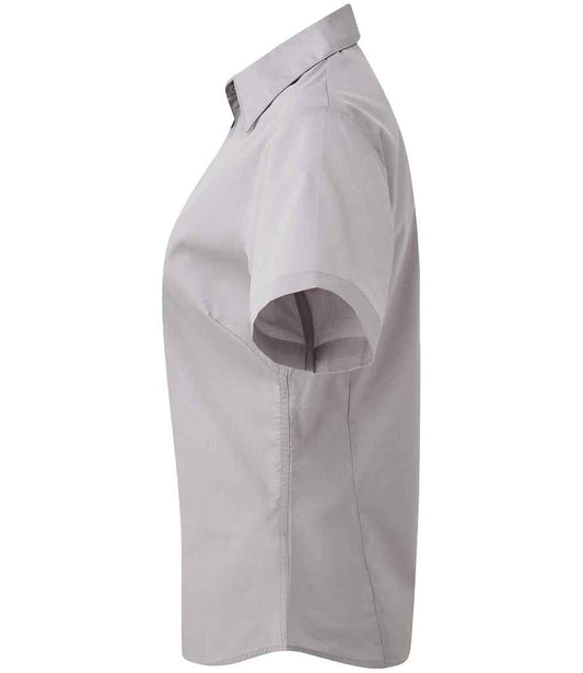 Premier Ladies Short Sleeve Poplin Blouse (2/3)