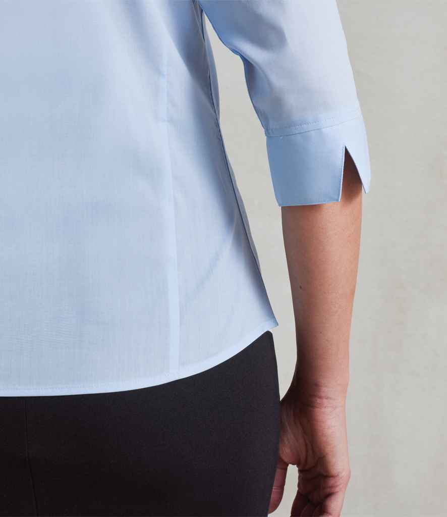 Premier Ladies 3/4 Sleeve Poplin Blouse