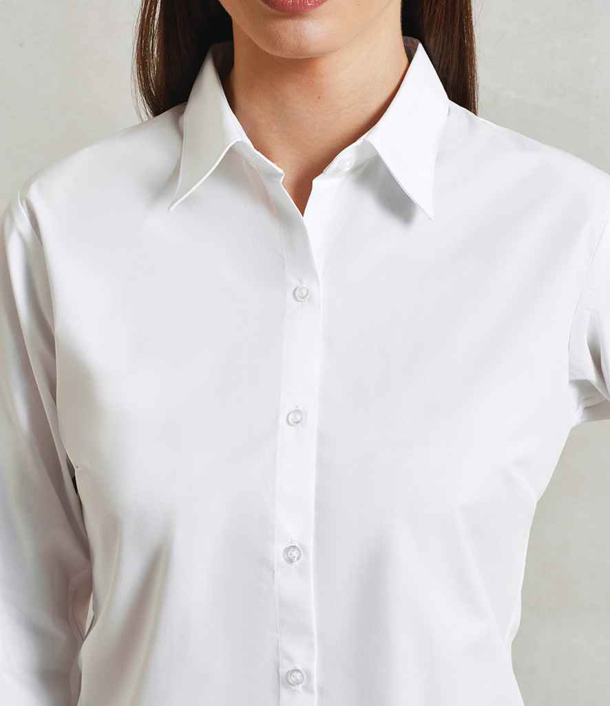 Premier Ladies Supreme Long Sleeve Poplin Shirt