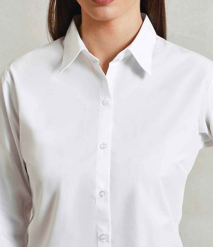 Premier Ladies Supreme Long Sleeve Poplin Shirt