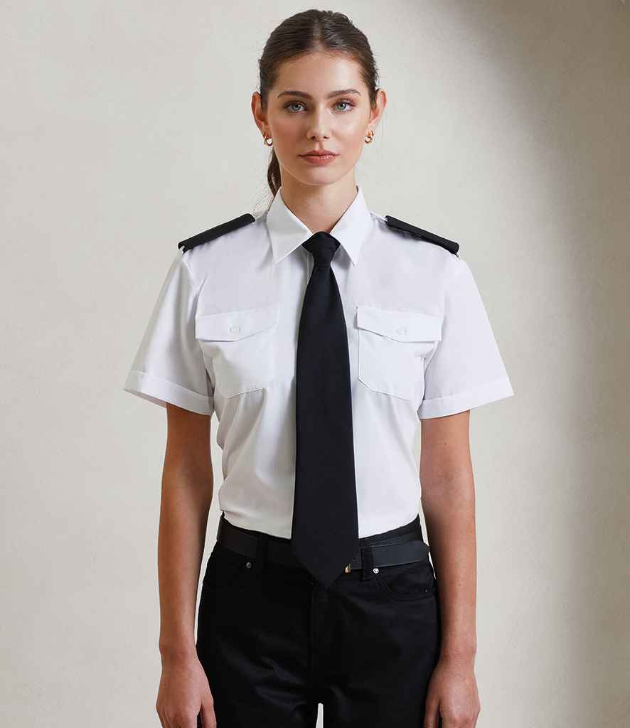 Premier Ladies Short Sleeve Pilot Shirt