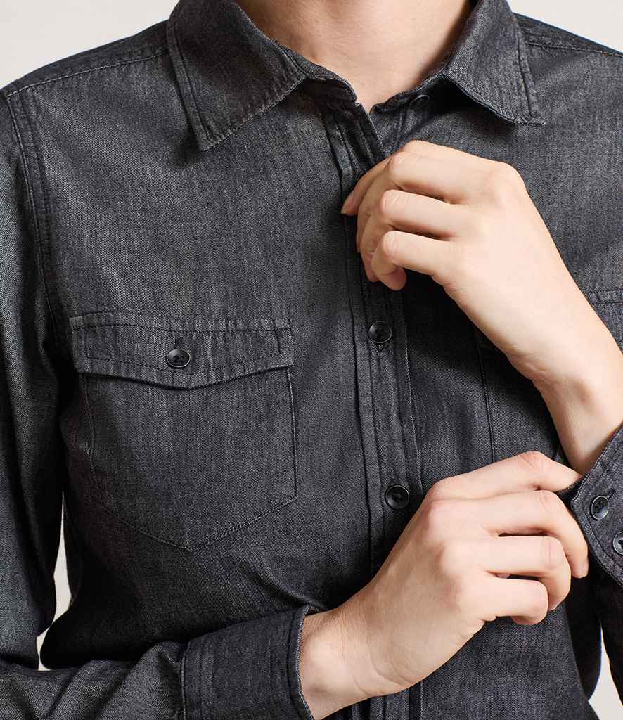 Premier Ladies Jeans Stitch Denim Shirt