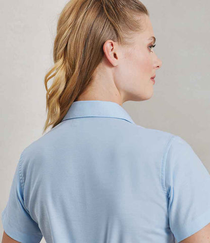 Premier Ladies Signature Short Sleeve Oxford Shirt