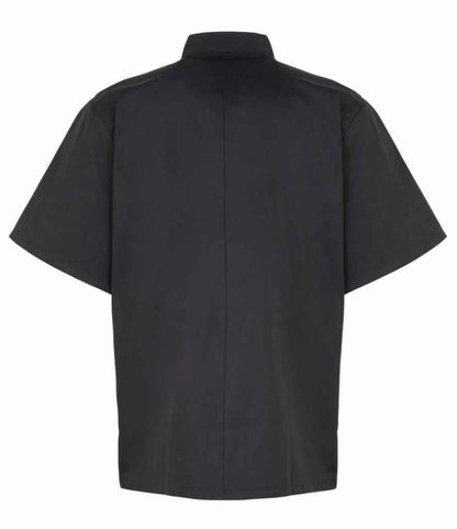 Premier Unisex Short Sleeve Stud Front Chef's Jacket