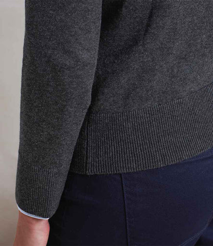 Premier Ladies Cotton Acrylic V Neck Cardigan