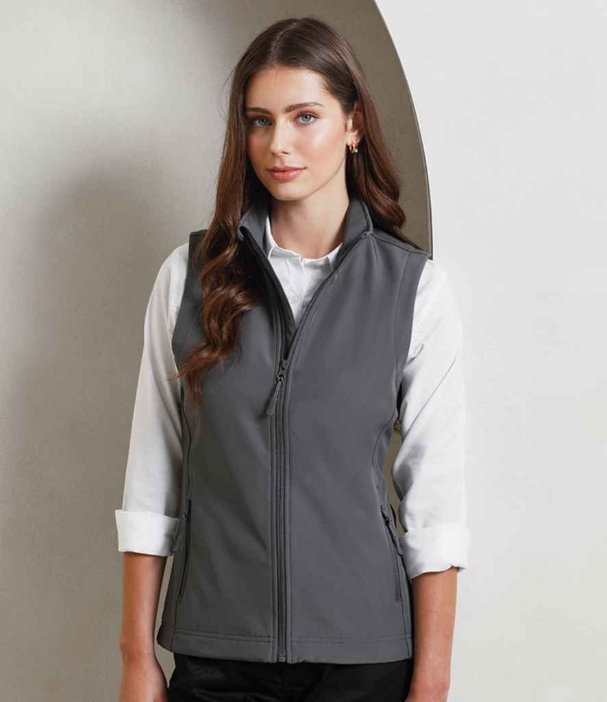 Premier Ladies Windchecker® Recycled Printable Soft Shell Gilet
