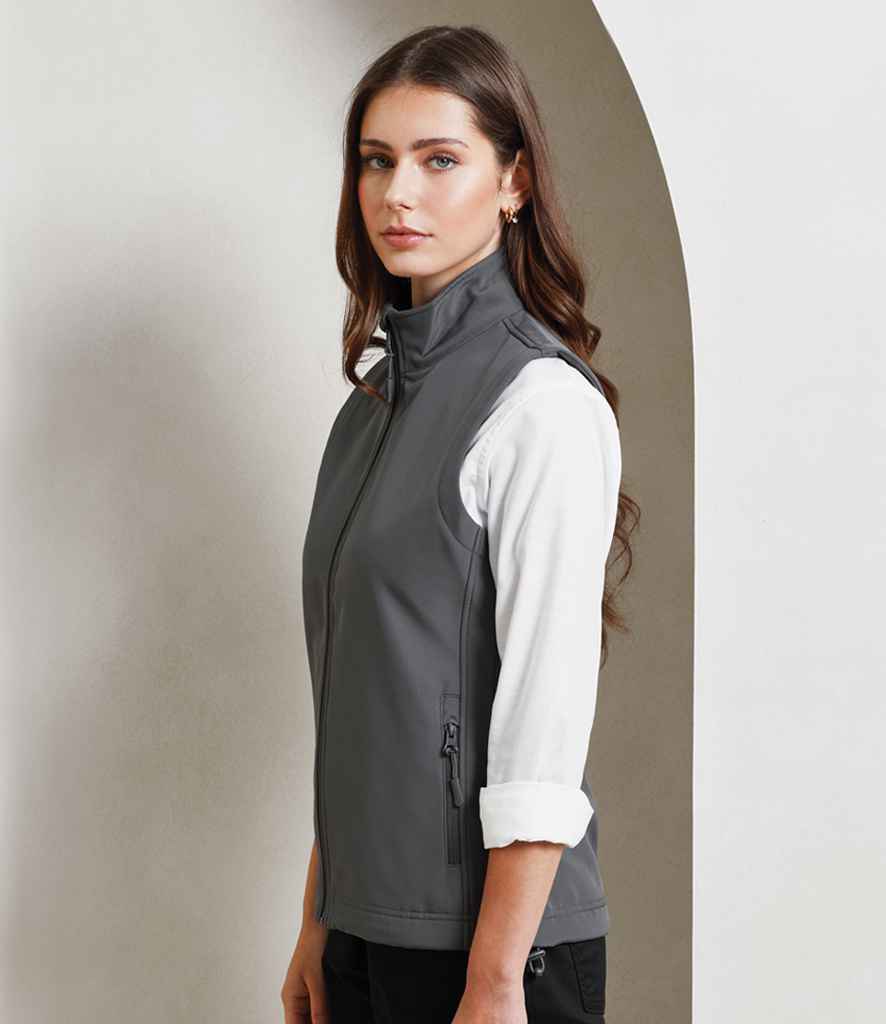 Premier Ladies Windchecker® Recycled Printable Soft Shell Gilet
