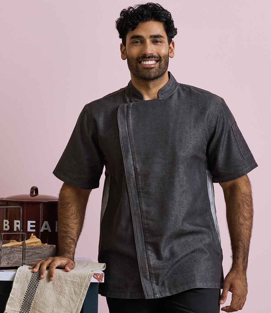 Premier Short Sleeve Zipped Chef's Jacket