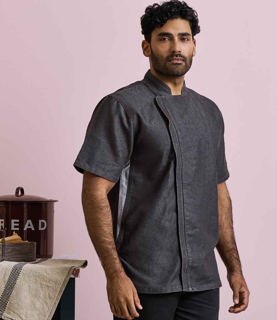 Premier Short Sleeve Zipped Chef's Jacket
