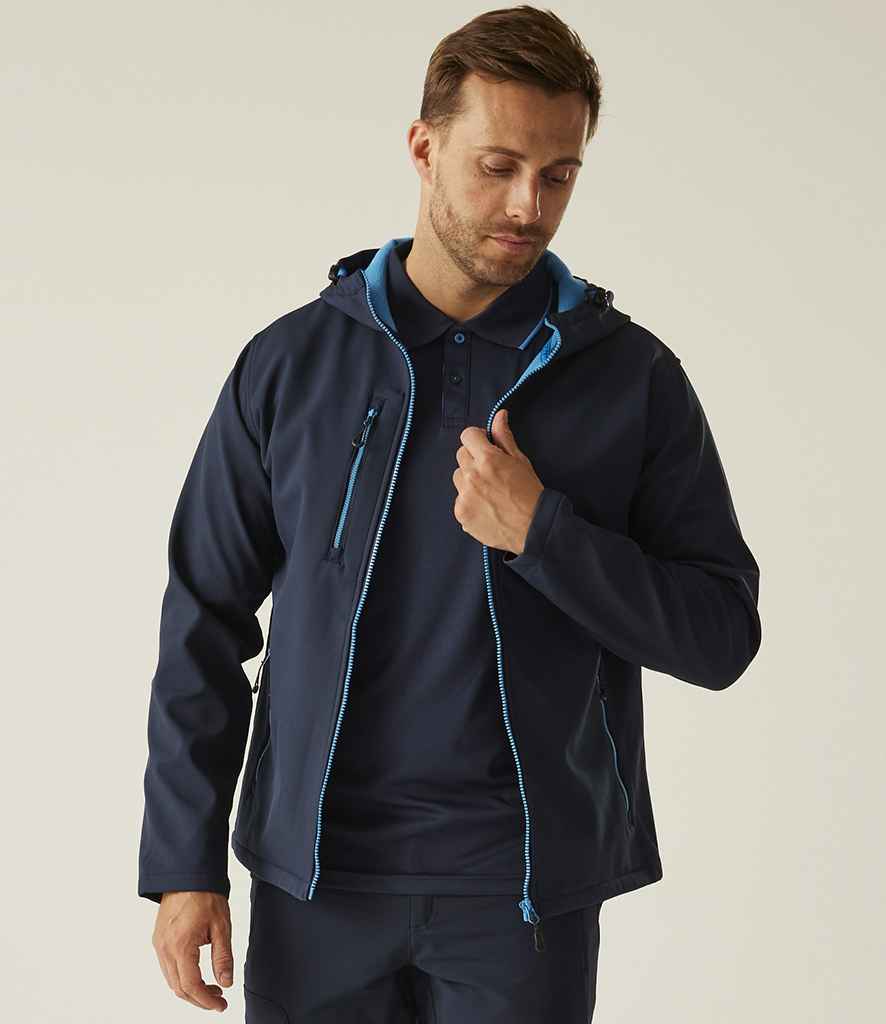 Regatta Navigate Two Layer Hooded Soft Shell Jacket
