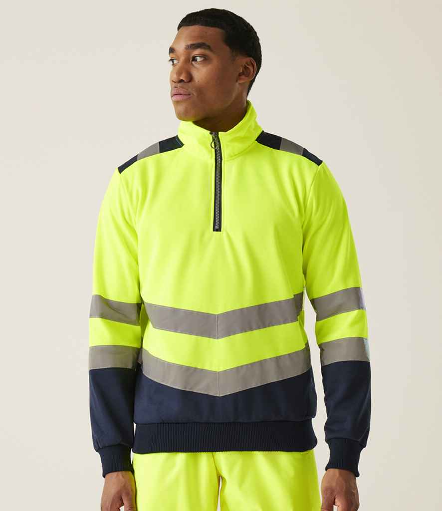 Regatta High Visibility Pro 1/4 Zip Sweatshirt