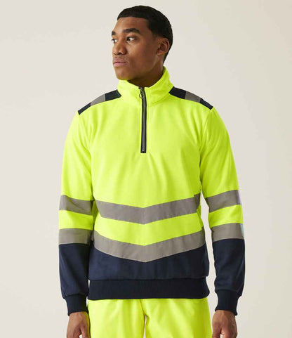 Regatta High Visibility Pro 1/4 Zip Sweatshirt