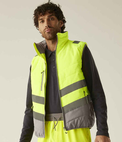 Regatta High Visibility Two Tone Thermal Baffle Bodywarmer