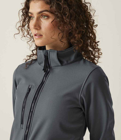 Regatta Ladies Venturer Three Layer Hooded Soft Shell Jacket