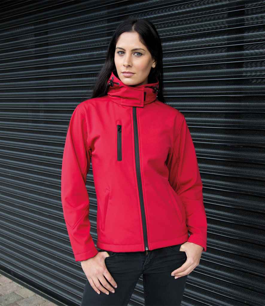 Result Core Ladies Hooded Soft Shell Jacket