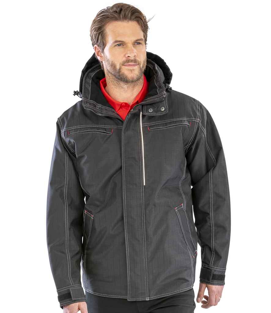 Result Work-Guard Denim Texture Rugged Jacket