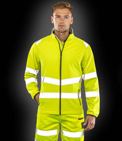 Result Recycled Printable Safety Soft Shell Jacket
