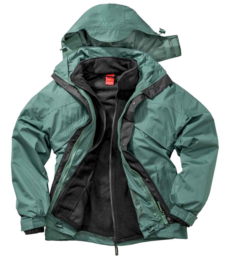 Result 3-in-1 Waterproof Zip and Clip Fleece Lined Jacket
