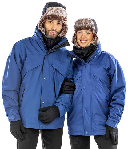 Result 3-in-1 Waterproof Zip and Clip Fleece Lined Jacket
