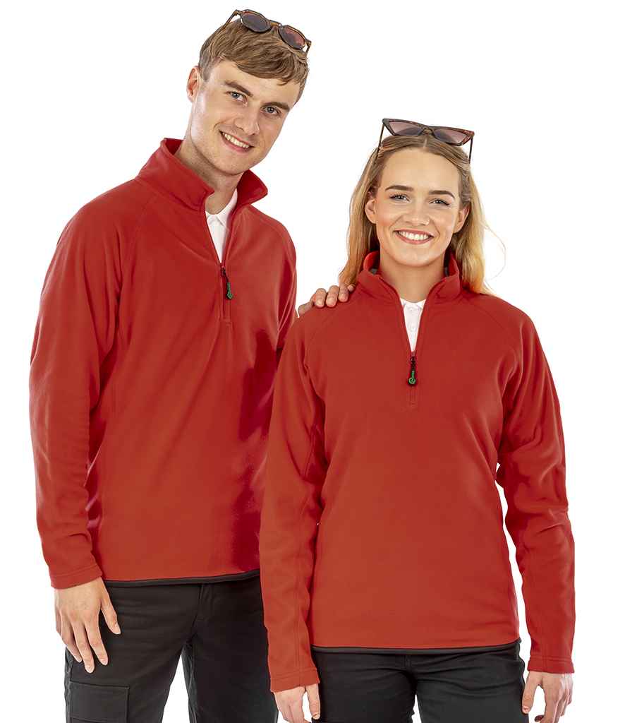 Result Recycled Zip Neck Micro Fleece
