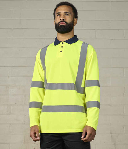 Pro RTX High Visibility Long Sleeve Polo Shirt