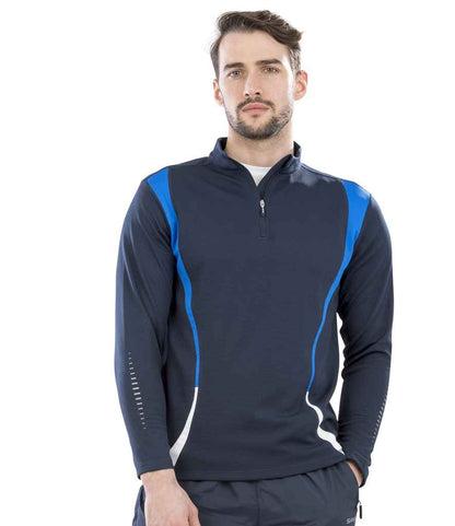 Spiro Unisex Zip Neck Trial Training Top