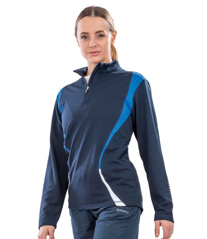 Spiro Unisex Zip Neck Trial Training Top