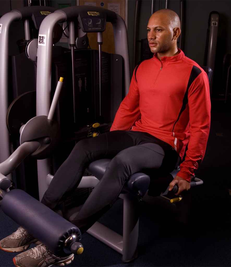 Spiro Unisex Zip Neck Trial Training Top