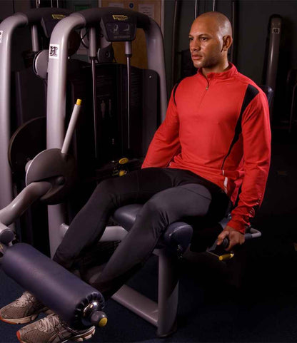 Spiro Unisex Zip Neck Trial Training Top
