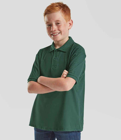 Fruit of the Loom Kids Poly/Cotton Pique Polo Shirt