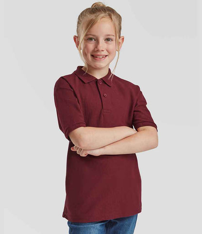 Fruit of the Loom Kids Poly/Cotton Pique Polo Shirt